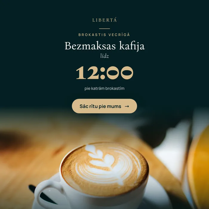 Liberta reklāmas kreatīvs — kapučīno